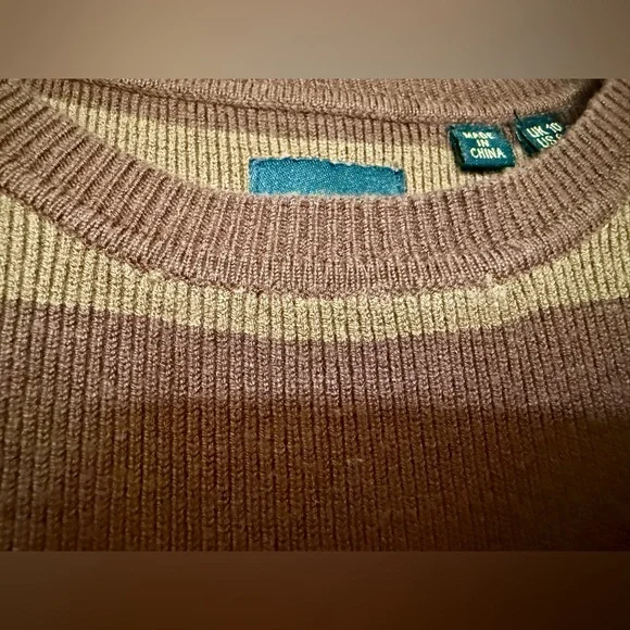 Superdry cropped striped fine knit sleeveless sweater US size 6 - Picture 11 of 11